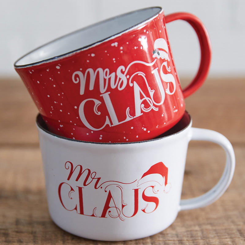 Mr & Mrs Claus Mug Set of 2