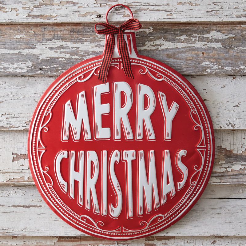 Merry Christmas Ornament Wall Art