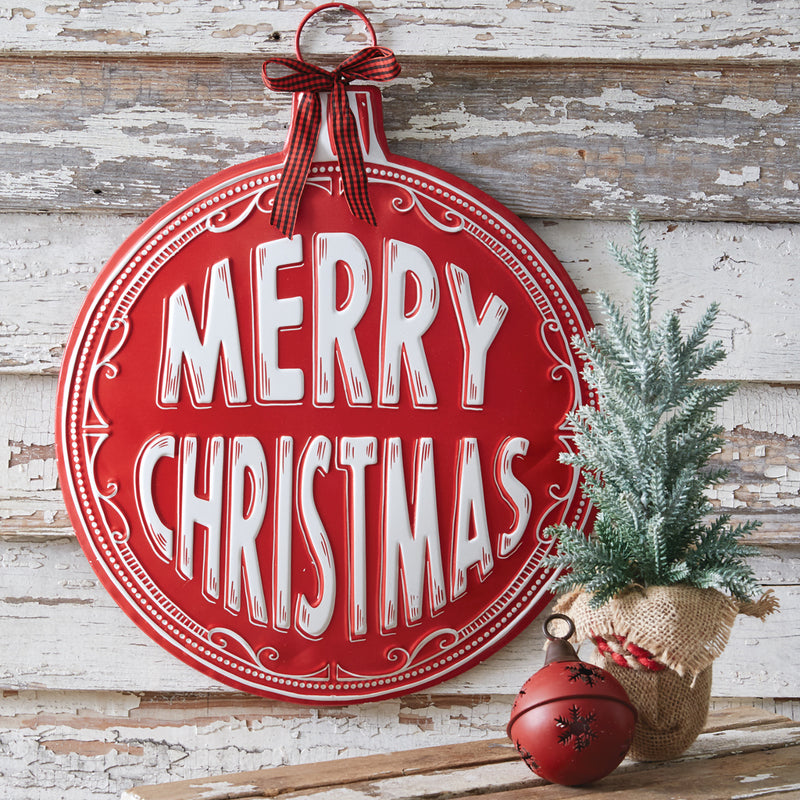 Merry Christmas Ornament Wall Art