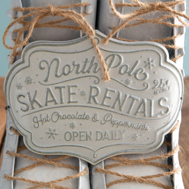 Decorative Ice Skate Rental Boots Vase