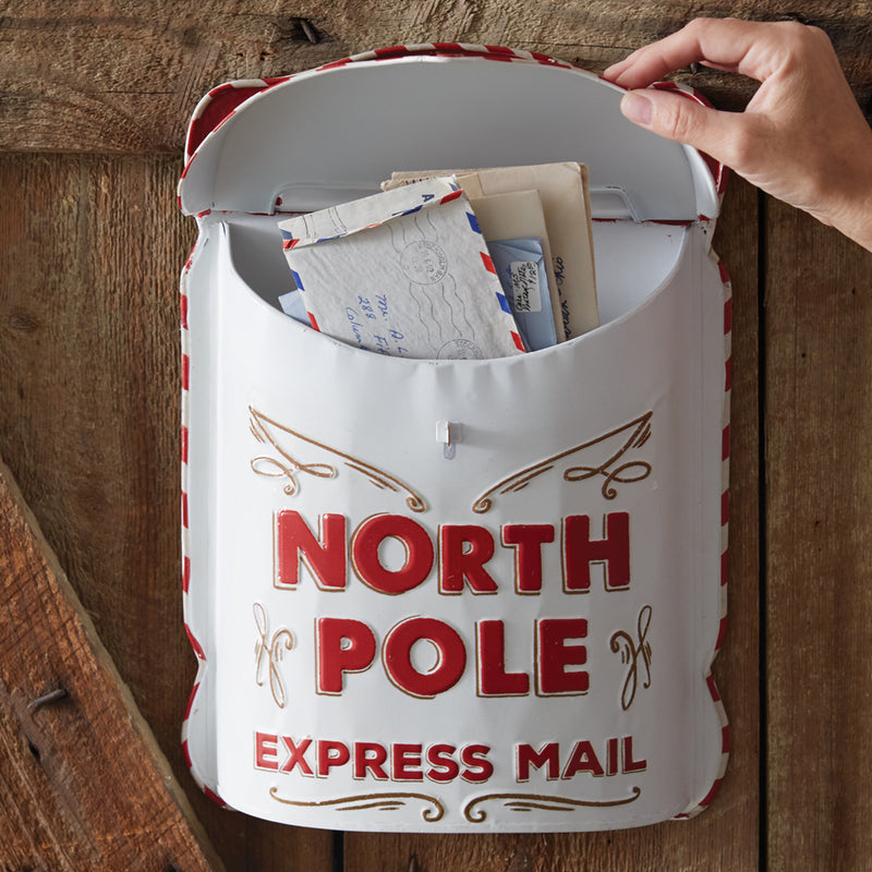 North Pole Express Mail Hanging Mailbox