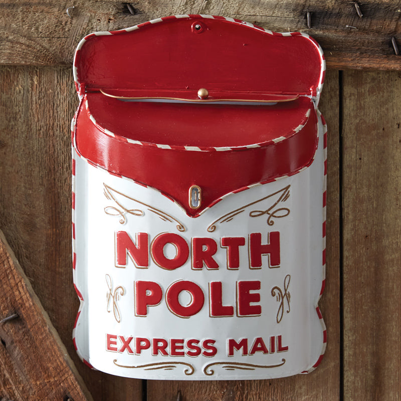 North Pole Express Mail Hanging Mailbox