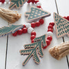 Christmas Tree Decorative Wood Beads