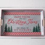 Farm Fresh Christmas Trees Tray