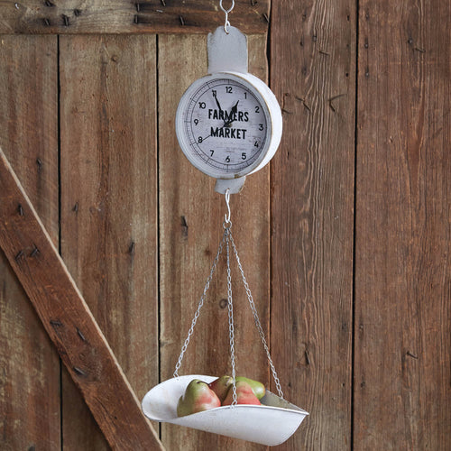 Farmers Market Produce Scale Clock