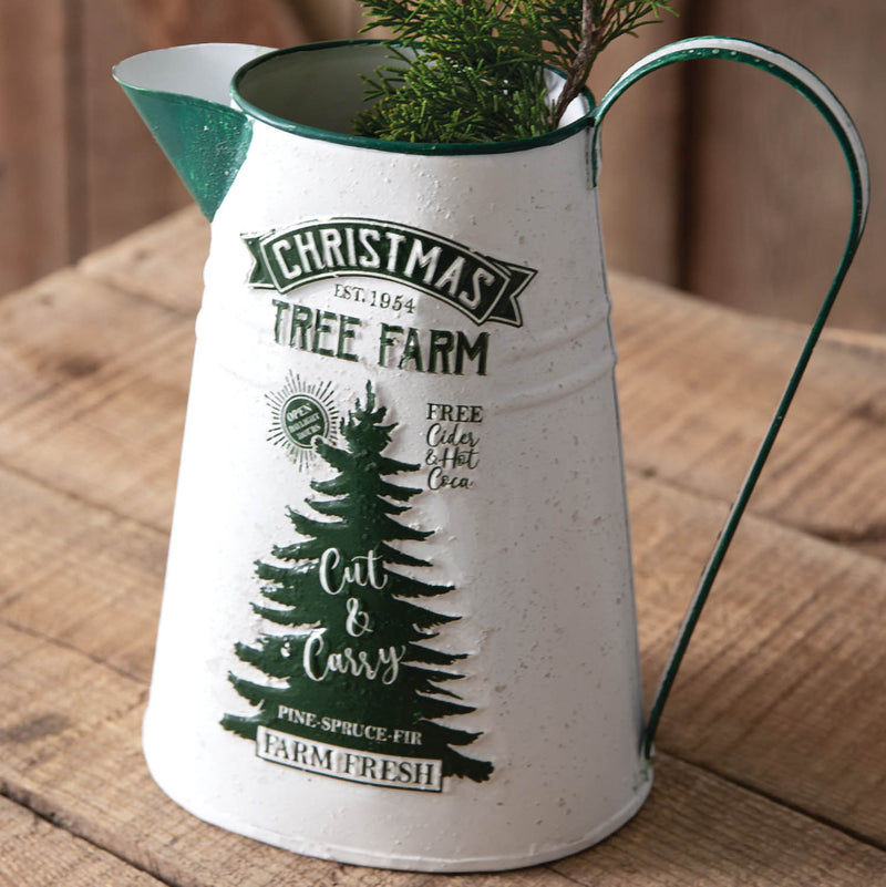 Christmas Tree Farm Pitcher