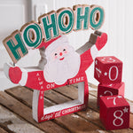 Santa Christmas Countdown Blocks Decor