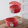 North Pole Kitchen Two-Tier Basket