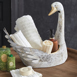 Rustic Cottage Swan Planter