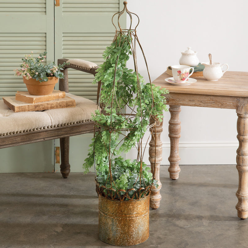 Rustic Garden Topiary Planter