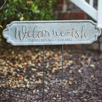 Welcome-ish Garden Stake