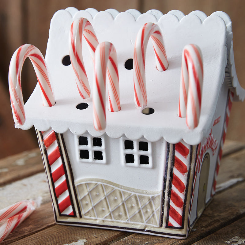 Gingerbread House Candy Cane Holder