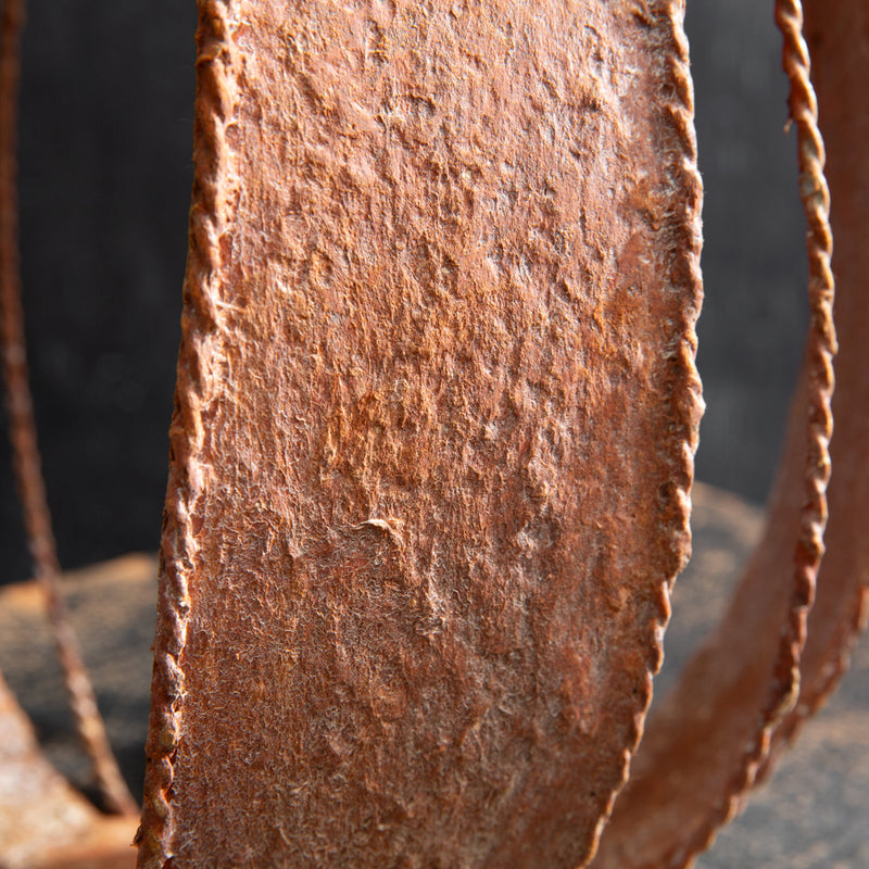 Rusty Pumpkin Sculpture