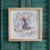 Furry and Bright Framed Art