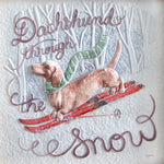 Dachshund Through The Snow Framed Art