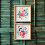 Holiday Chickadee Framed Art