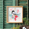 Holiday Chickadee Framed Art