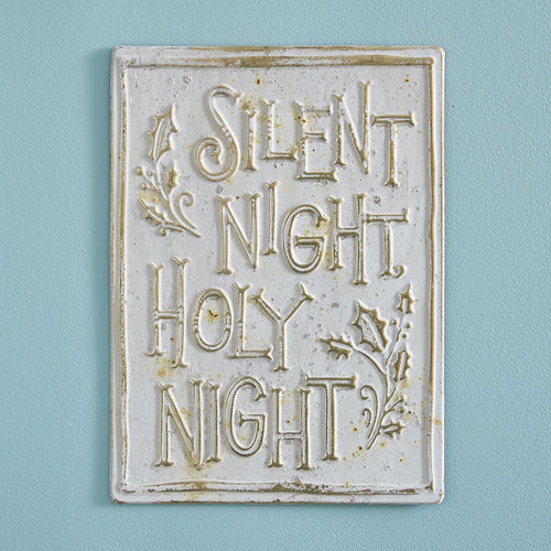 Silent Night Wall Sign