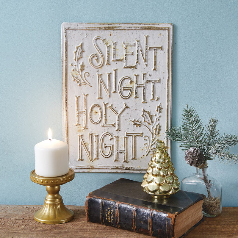 Silent Night Wall Sign