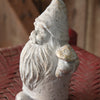 Santa Gnome with Mushroom Sculpture