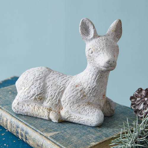 Fawn Concrete Sculpture