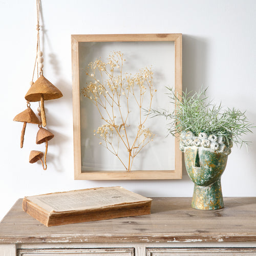 Babys Breath Floral Shadow Box