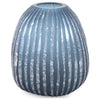 Yale Blue Asymmetrical Glass Vase