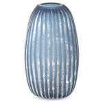 Yale Blue Asymmetrical Glass Vase