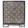 Harlow Tall Inlaid Bone Cabinet