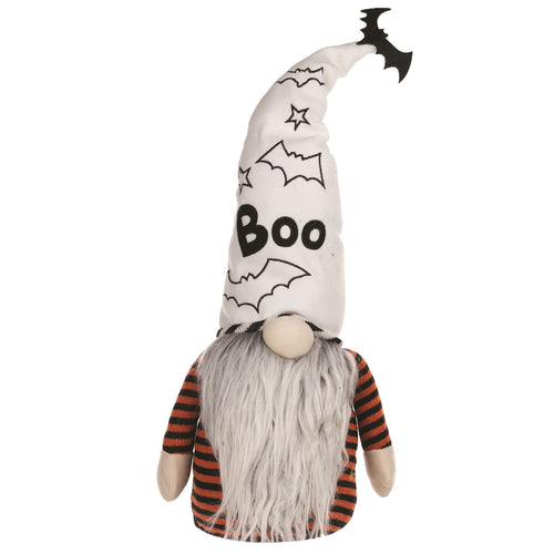 Plush Halloween Ghost Gnome Sculpture