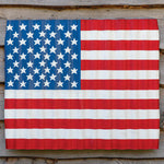 Corrugated Wave US Flag Wall Art