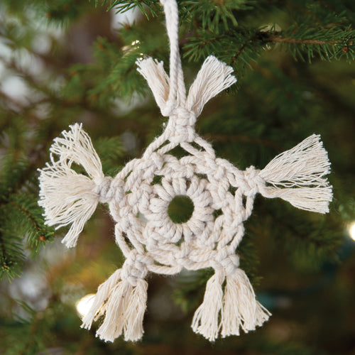 Macrame Star Ornament Set of 4