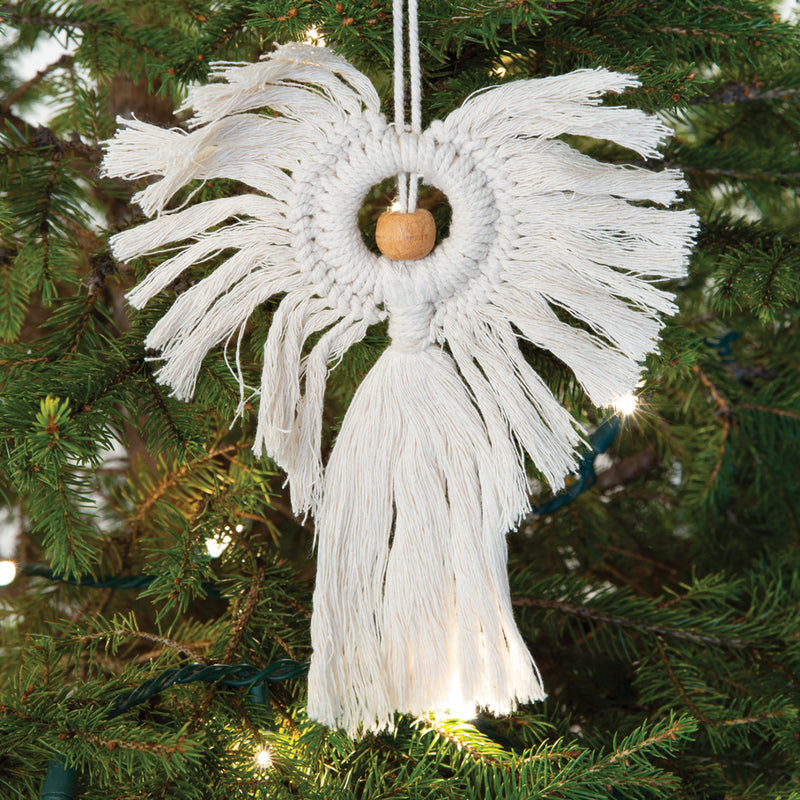 Macrame Angel Ornament Set of 4