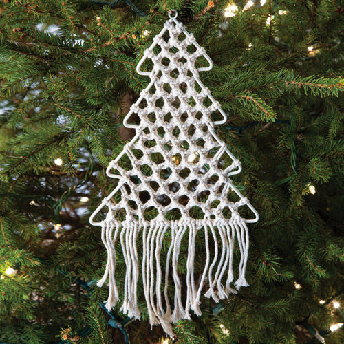 Macrame Christmas Tree Wall Art Set of 2