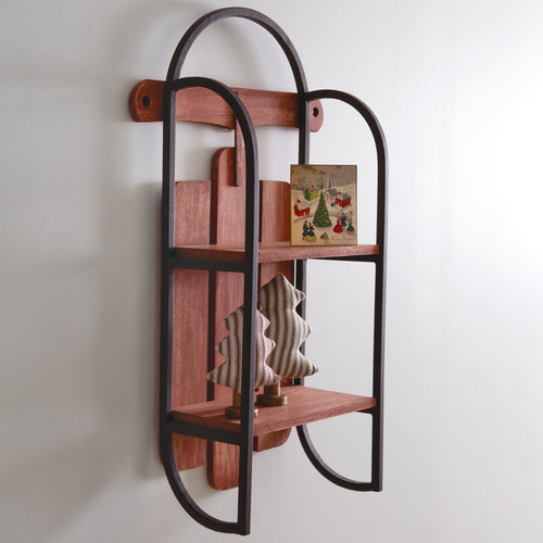 Wood and Iron Sled Shelf