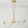 Noz Nozawa x Corbett Lighting Lariat Linear Chandelier