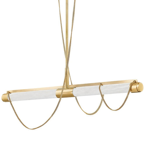 Noz Nozawa x Corbett Lighting Lariat Linear Chandelier