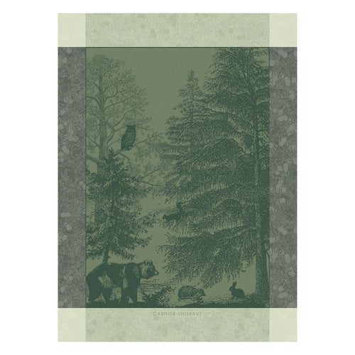 Garnier Thiebaut Animaux De La Foret Sapin Kitchen Towel Set of 4