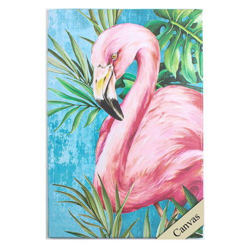 Jones Flamingo Hot Tropics II Canvas Framed Art