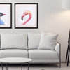 Pink Golden Flamingo Framed Art