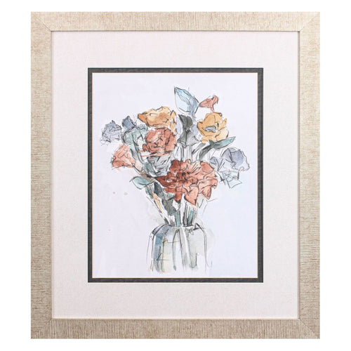 Harper Watercolor Floral I Framed Art