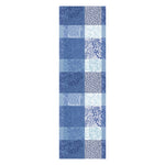 Garnier Thiebaut Mille Rameaux Bleu Jacquard Tablerunner