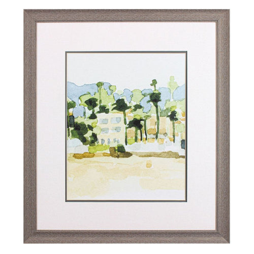 Caroline Beach Town III Framed Art