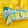 Garnier Thiebaut Mille Rainures Atoll Jacquard Tablecloth