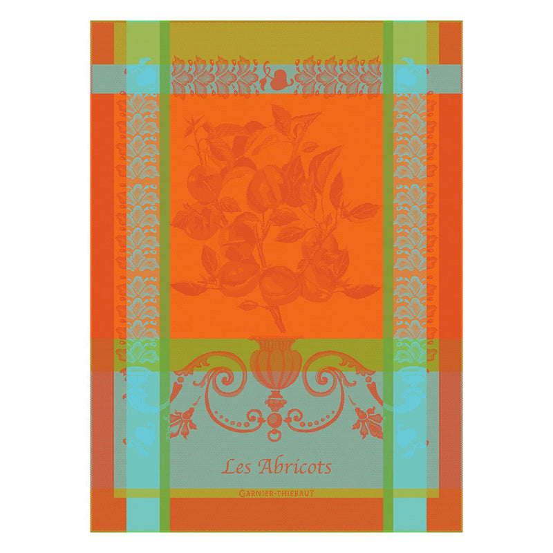 Garnier Thiebaut Les Abricots Orange Jacquard Kitchen Towel Set of 4