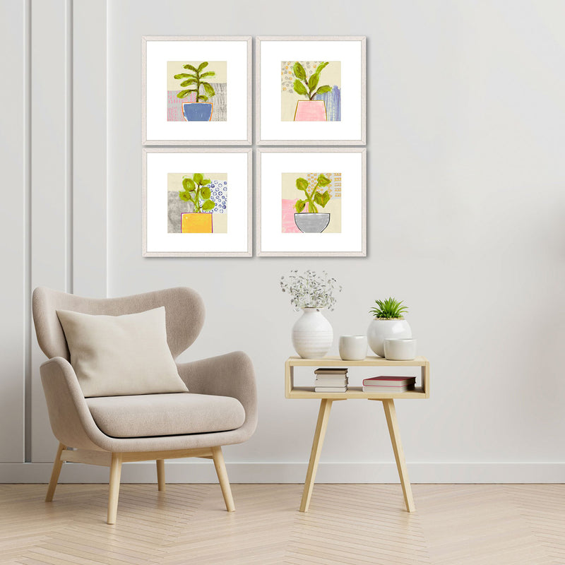 Fontaine Native Bud Framed Art Set of 4