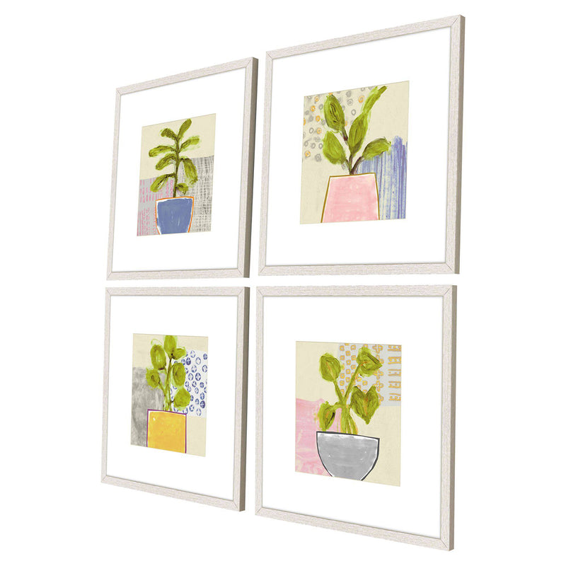 Fontaine Native Bud Framed Art Set of 4