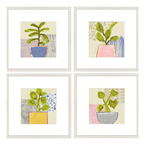 Fontaine Native Bud Framed Art Set of 4