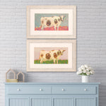 Woodard Moo Cash Pension Framed Art Set of 2