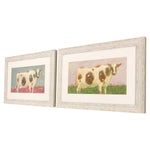 Woodard Moo Cash Pension Framed Art Set of 2